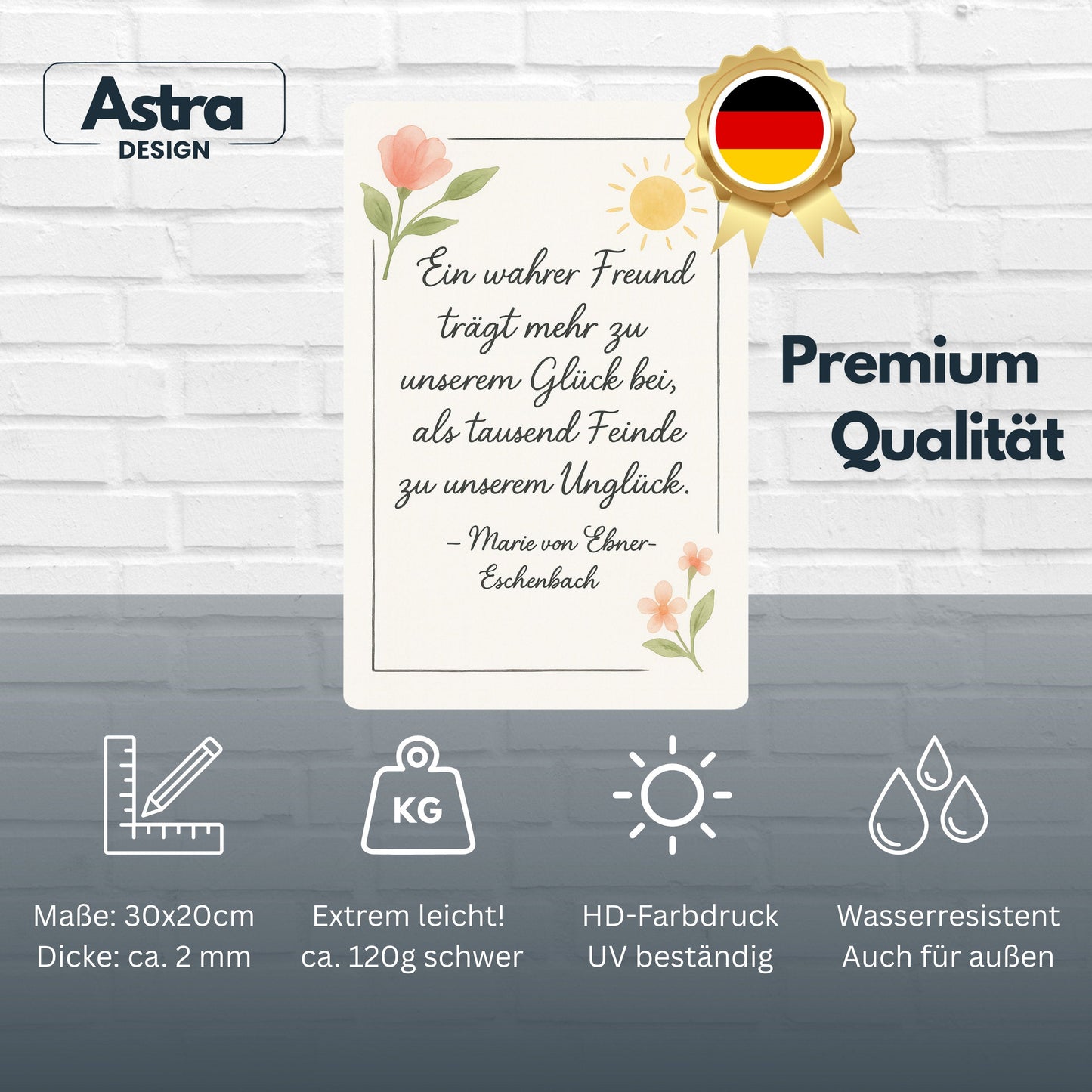 Ein wahrer Freund Blechschild