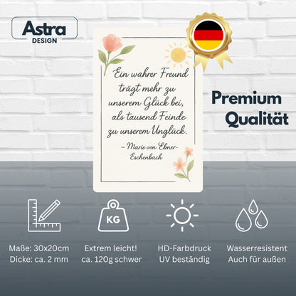 Ein wahrer Freund Blechschild