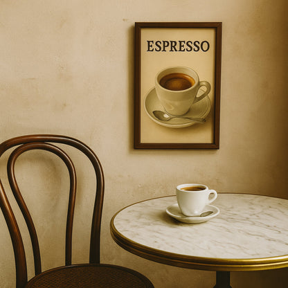 Espresso Blechschild