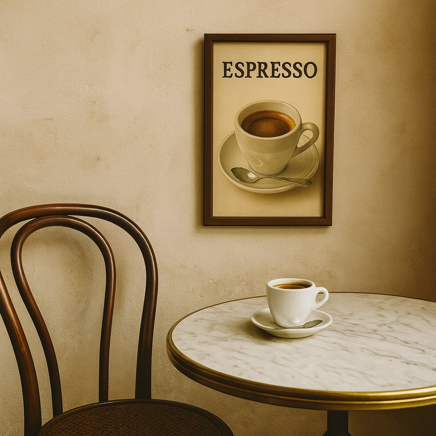 Espresso Blechschild