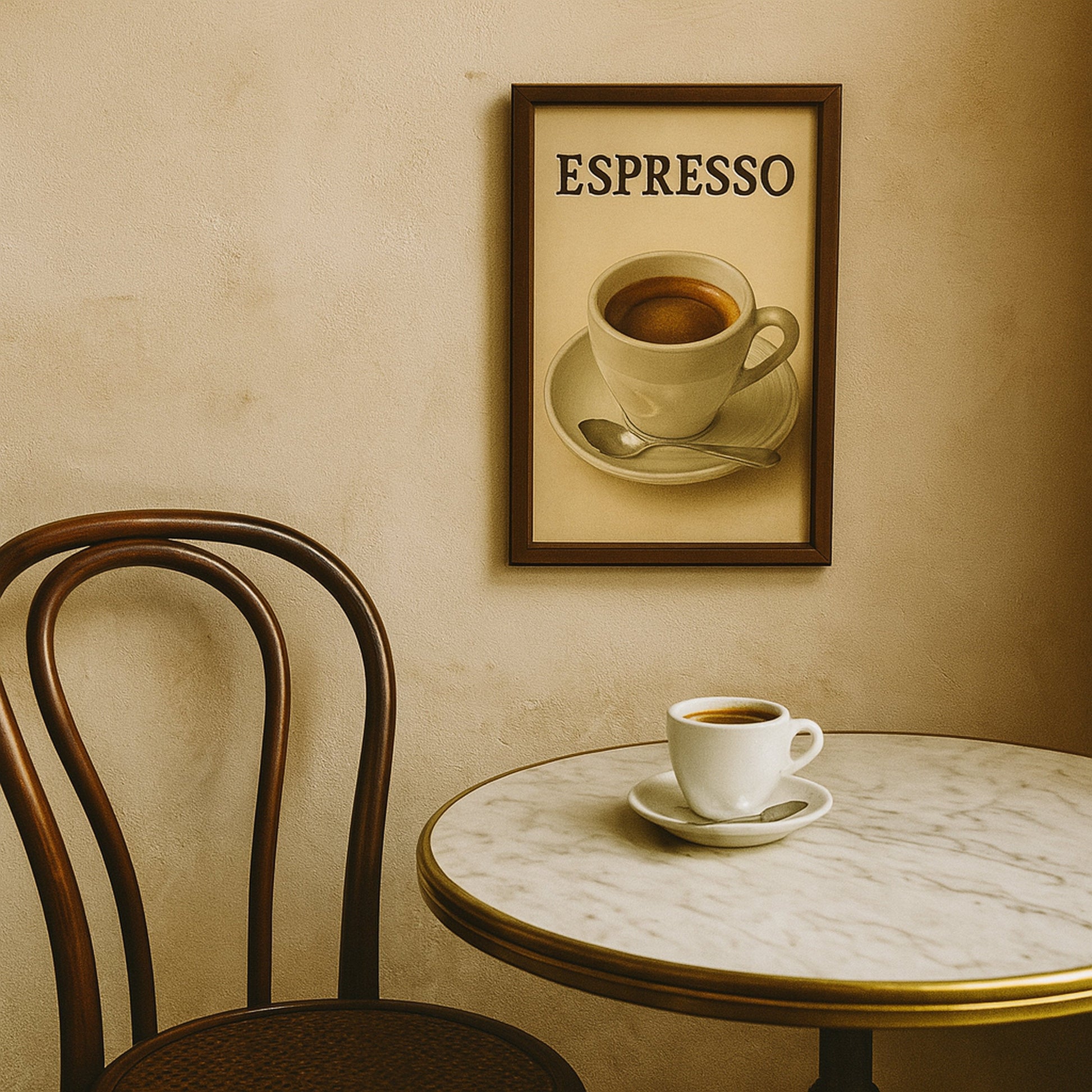Espresso Blechschild