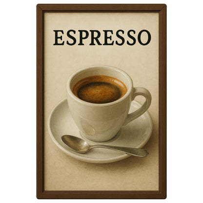 Espresso Blechschild