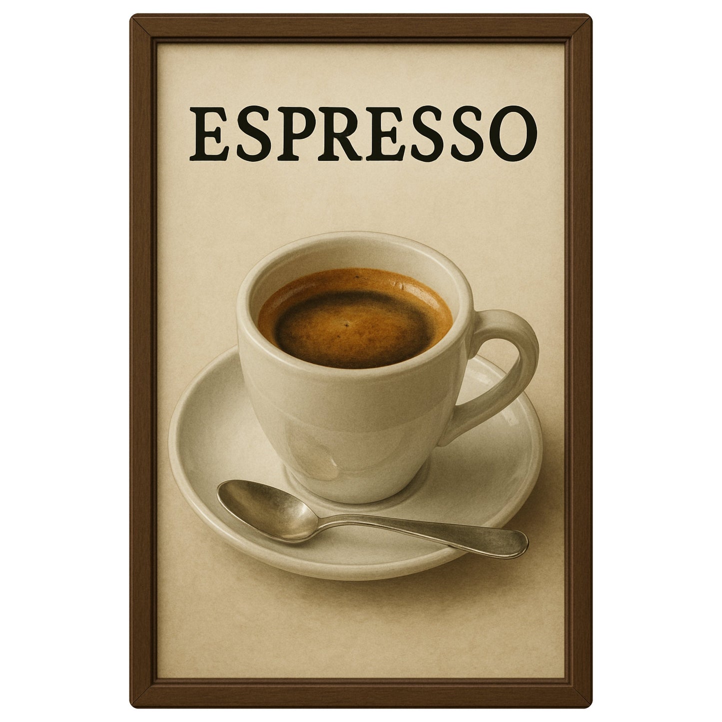Espresso Blechschild