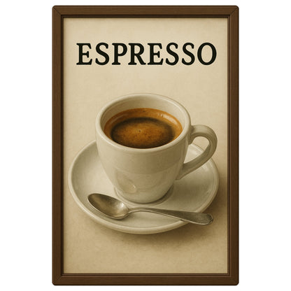 Espresso Blechschild