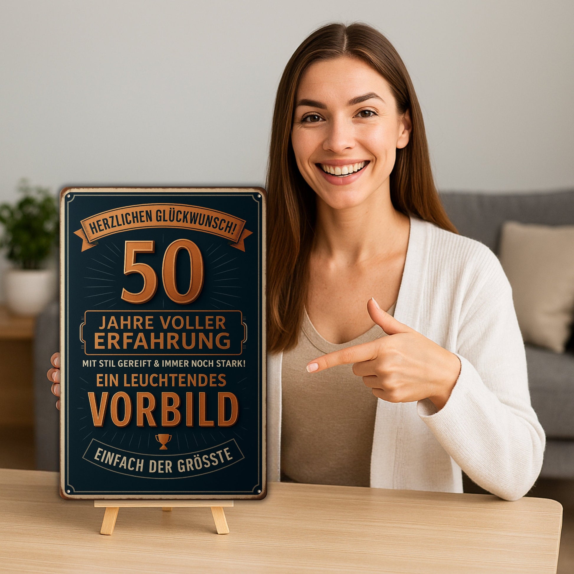 Fünfzig Jahre Blechschild