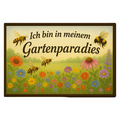Gartenparadies Blechschild