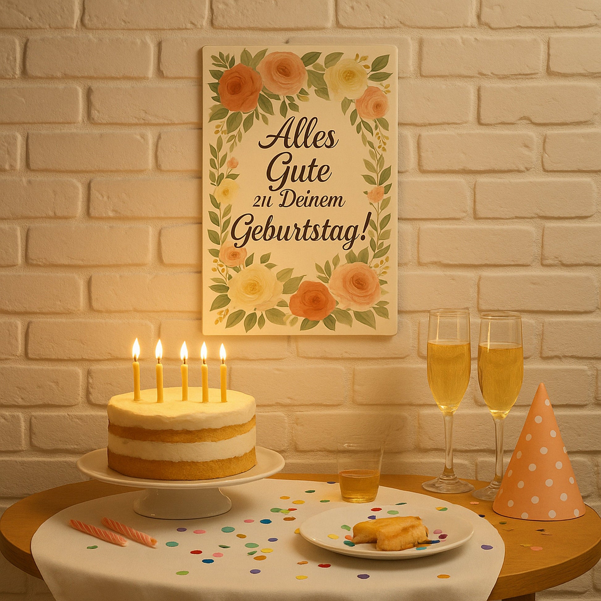 Alles Gute zu Deinem Geburtstag Blechschild