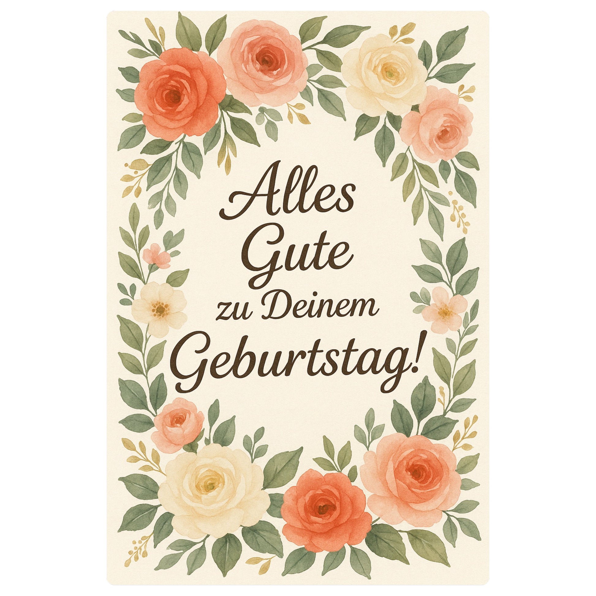 Alles Gute zu Deinem Geburtstag Blechschild