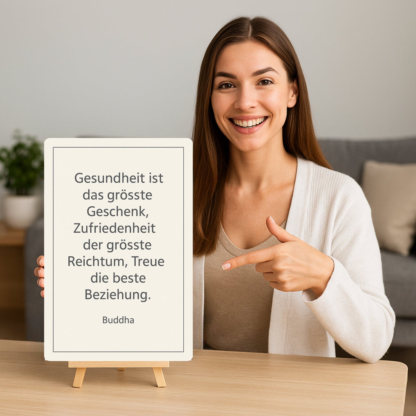 Gesundheit ist das größte Geschenk Blechschild