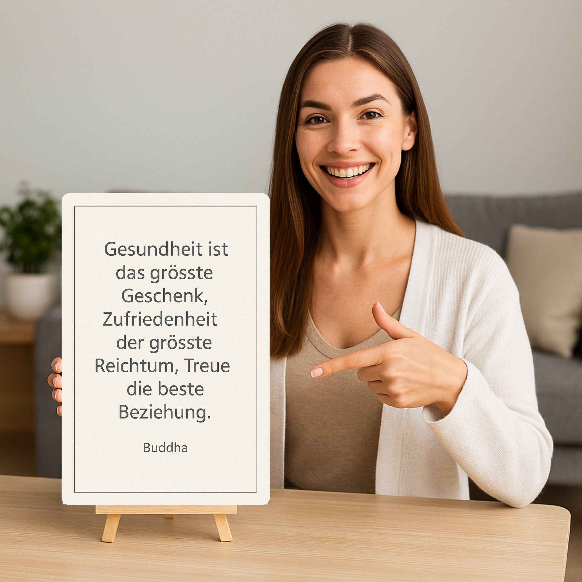 Gesundheit ist das größte Geschenk Blechschild