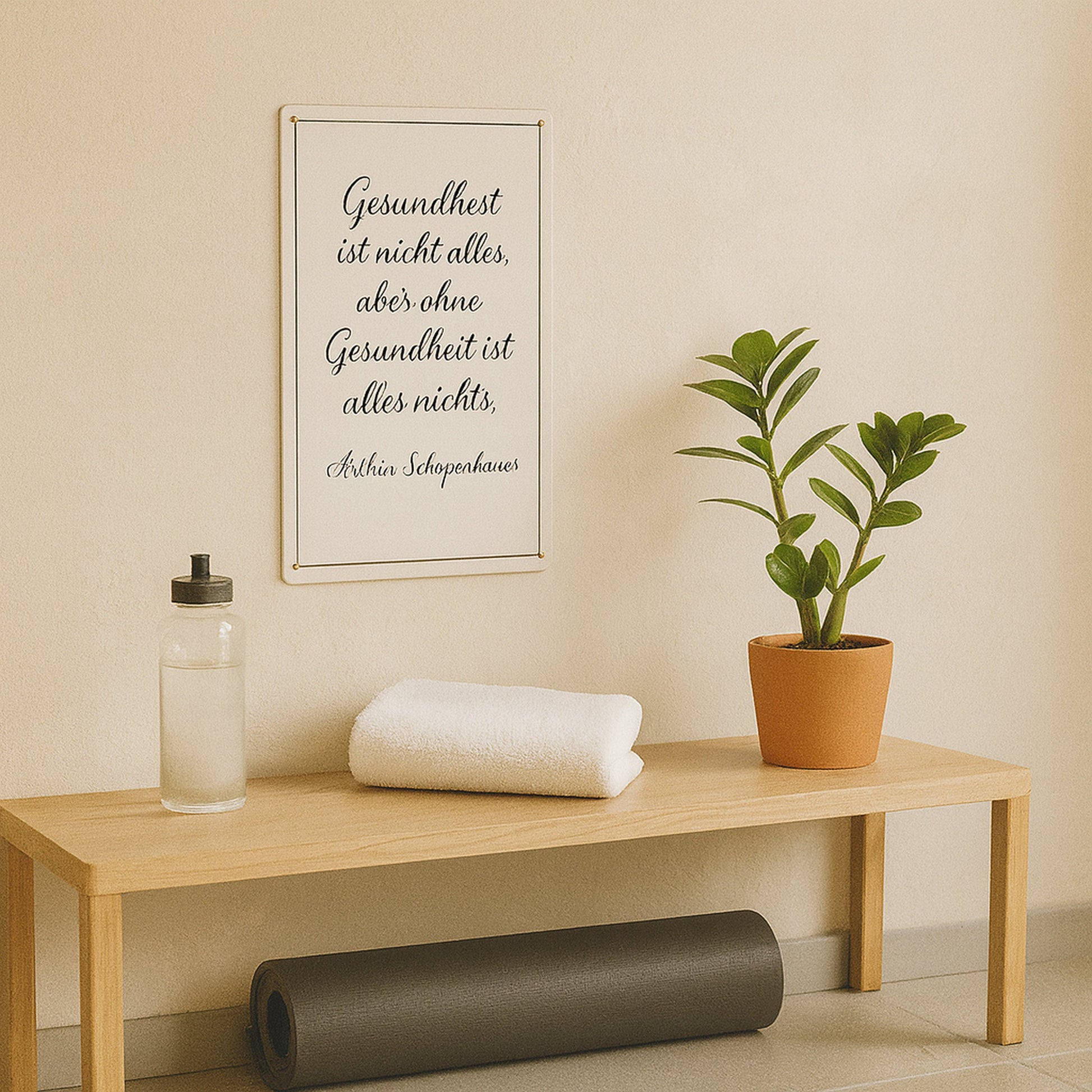 Gesundheit ist nicht alles Blechschild