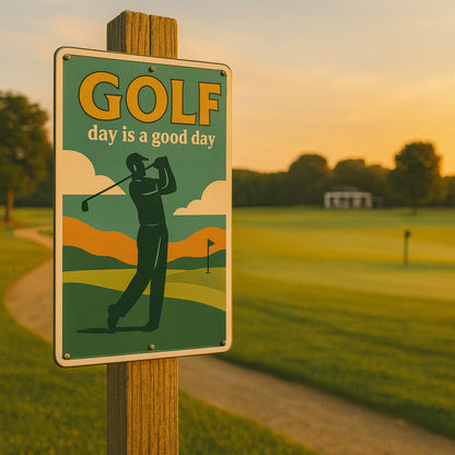 Golf Day is a good Day Blechschild