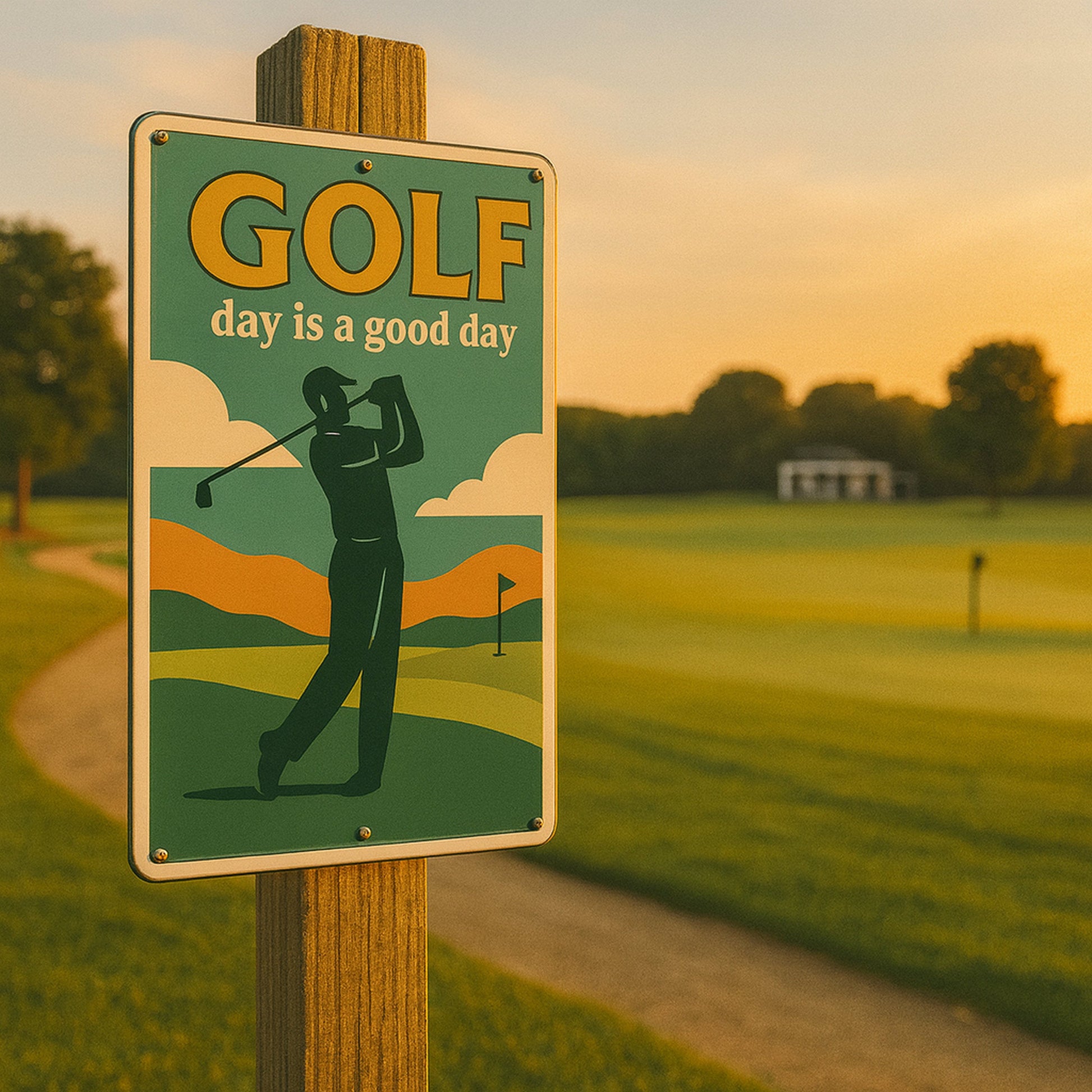 Golf Day is a good Day Blechschild