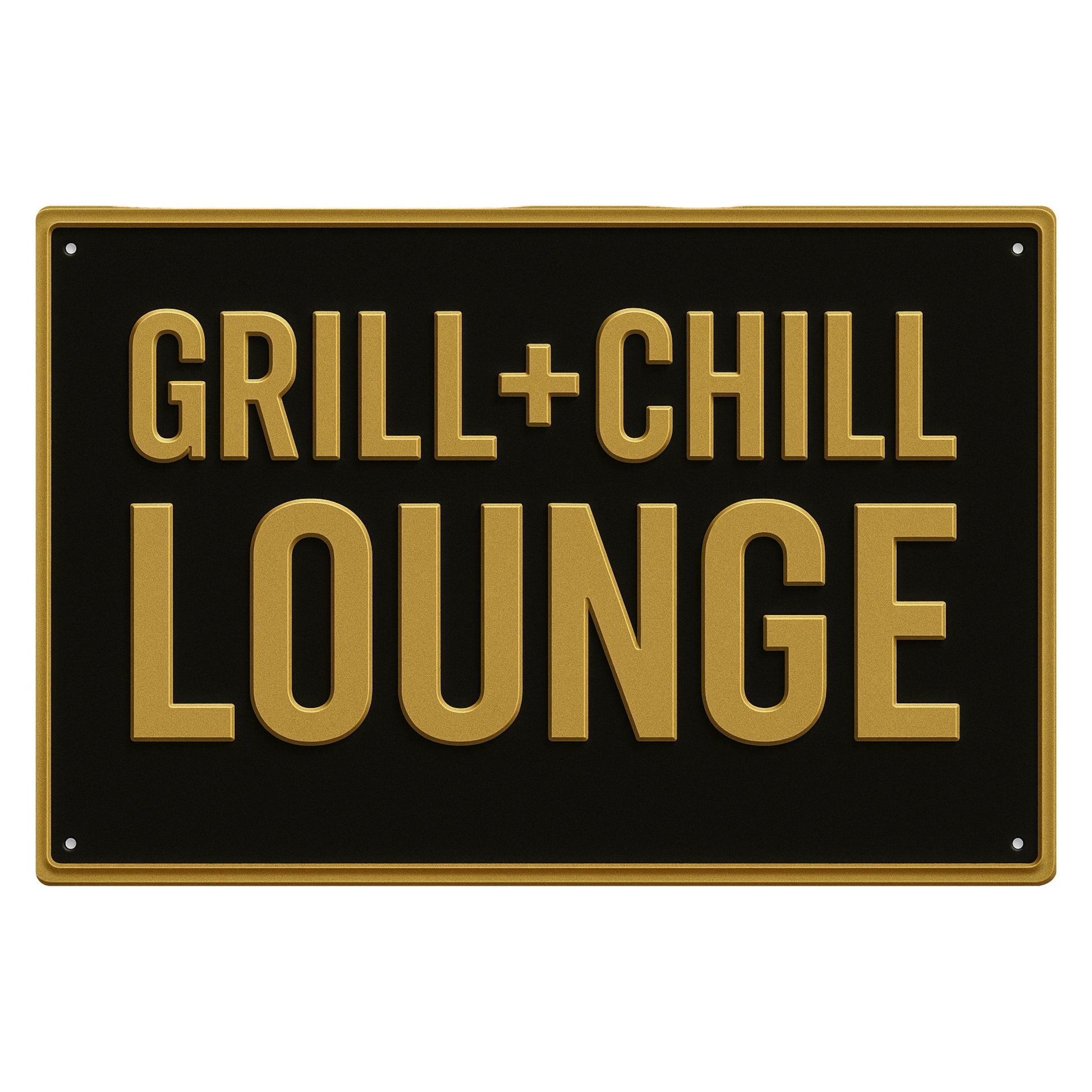 Grill und Chill Lounge Blechschild 