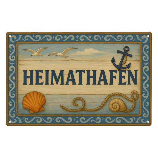 Heimathafen Blechschild
