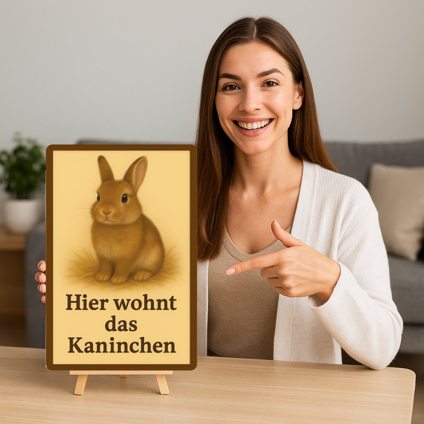 Hier wohnt das Kaninchen 