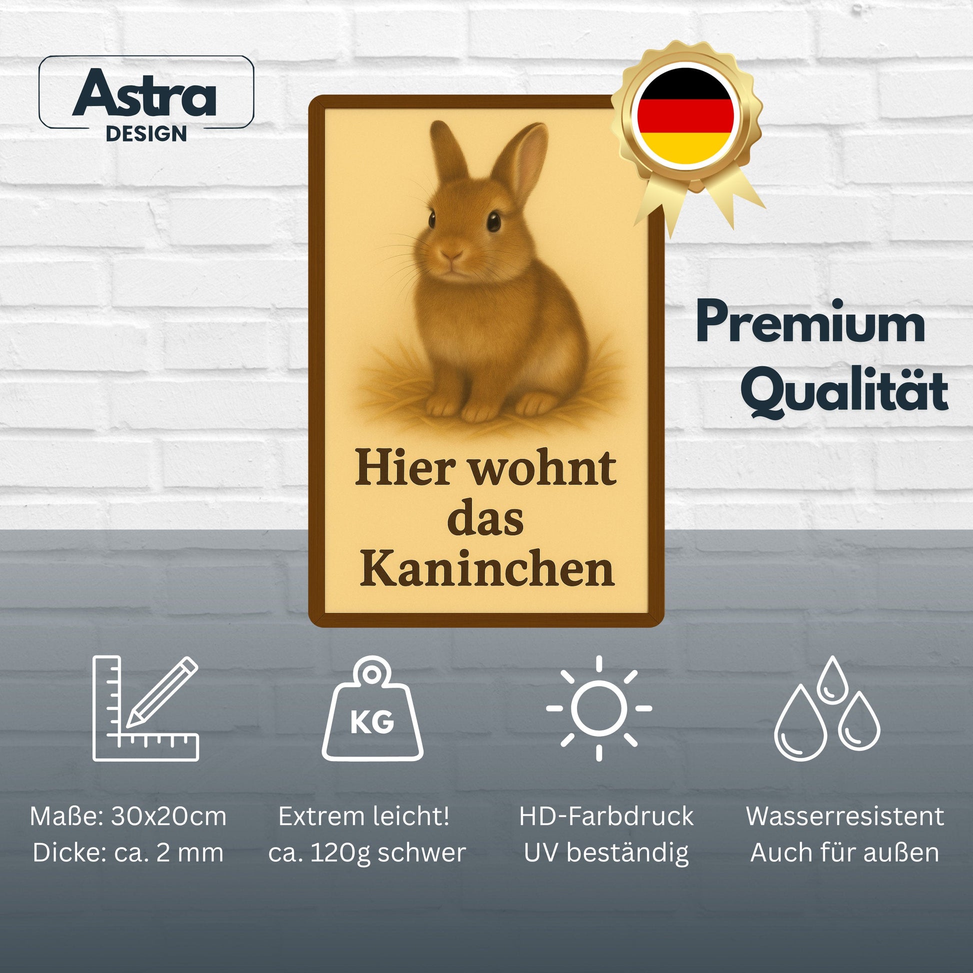 Hier wohnt das Kaninchen 