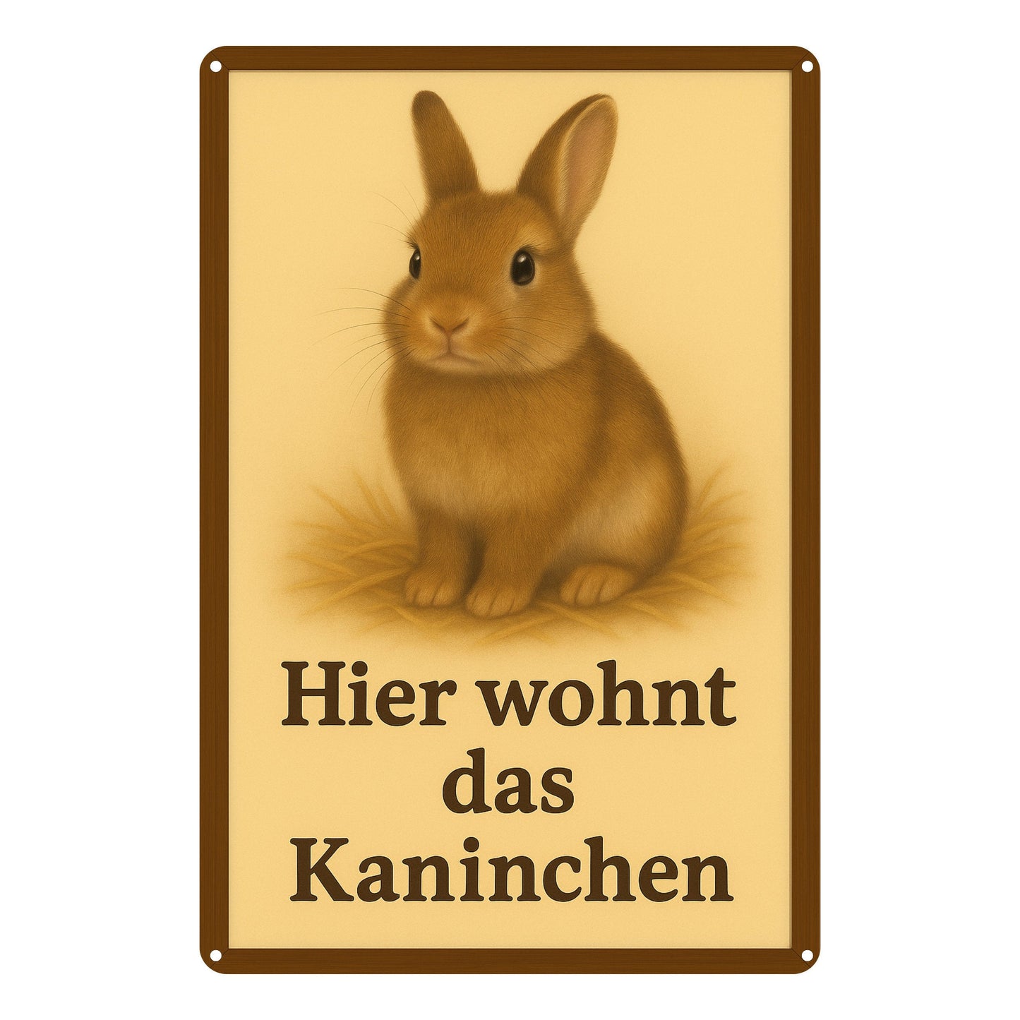 Hier wohnt das Kaninchen 