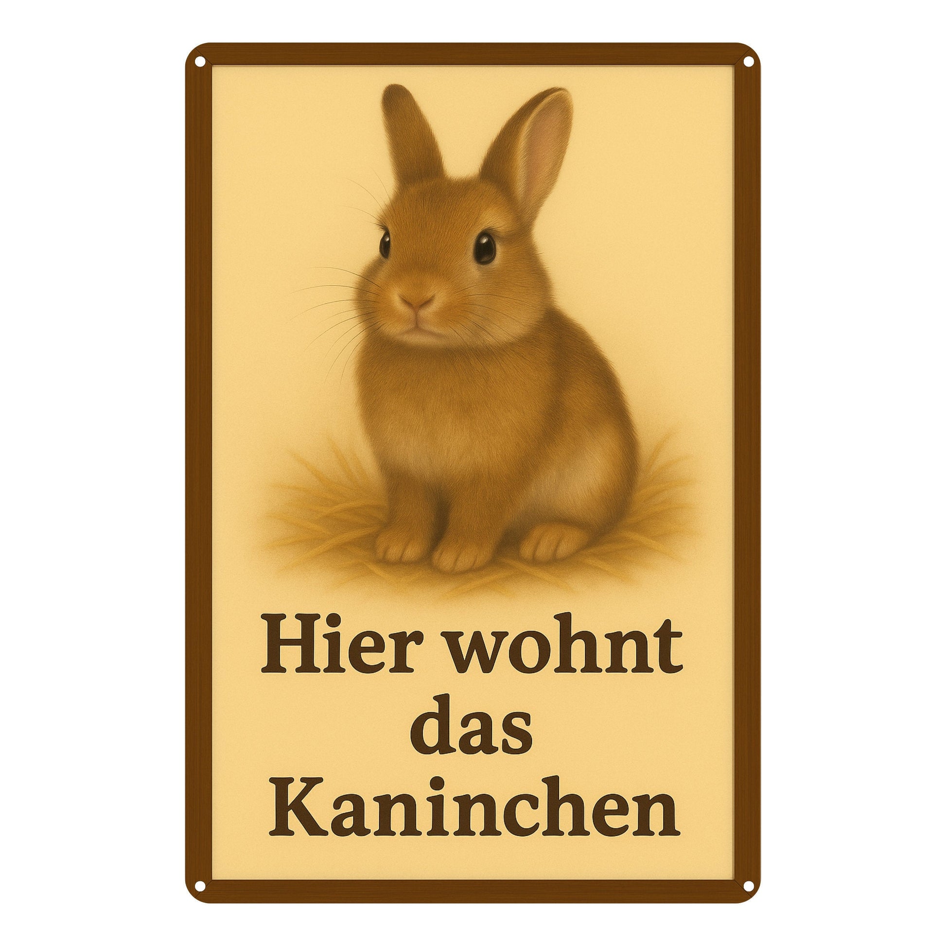 Hier wohnt das Kaninchen 