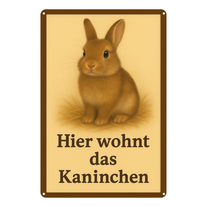 Hier wohnt das Kaninchen 