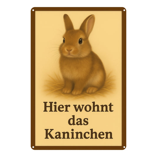 Hier wohnt das Kaninchen 