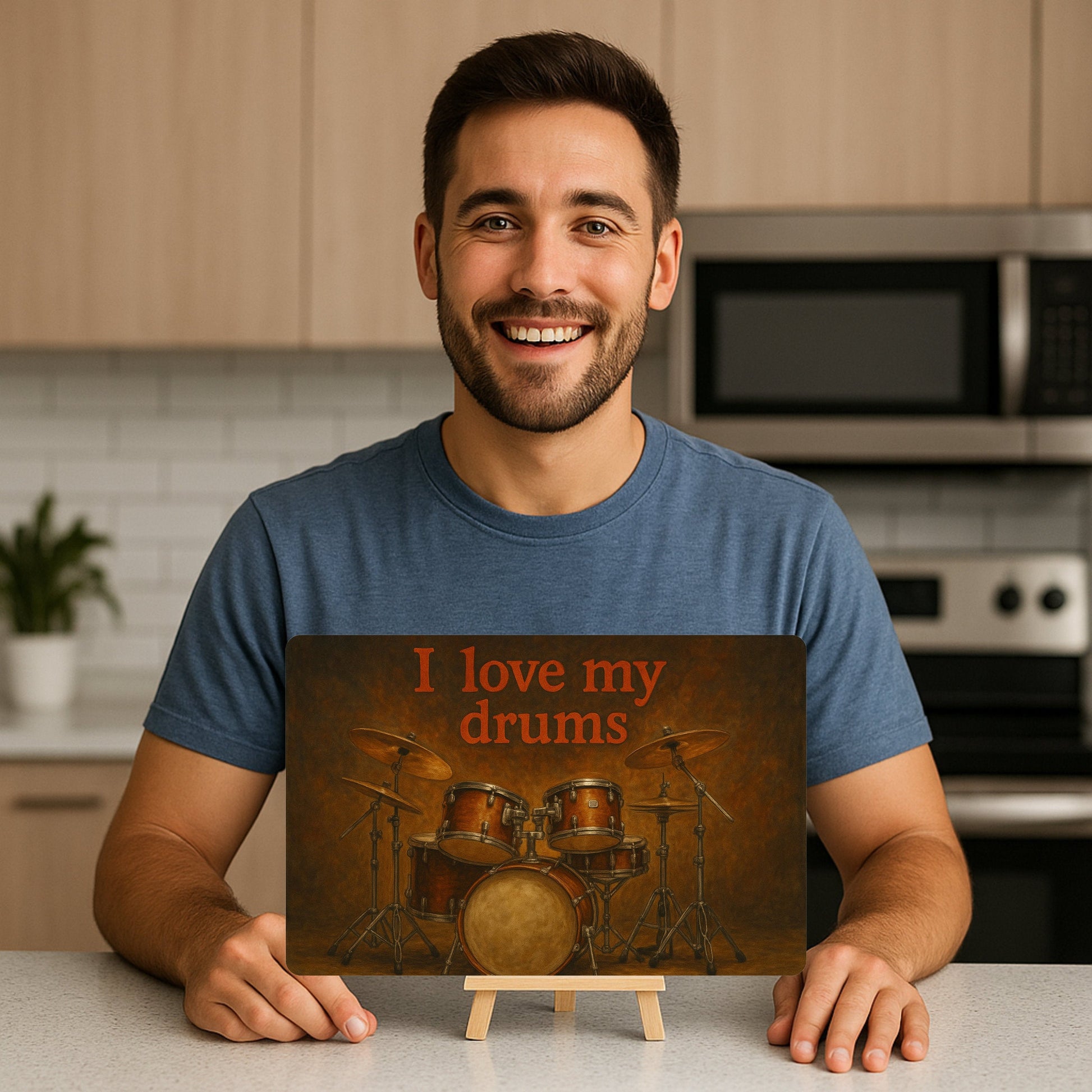 I love my drums Blechschild