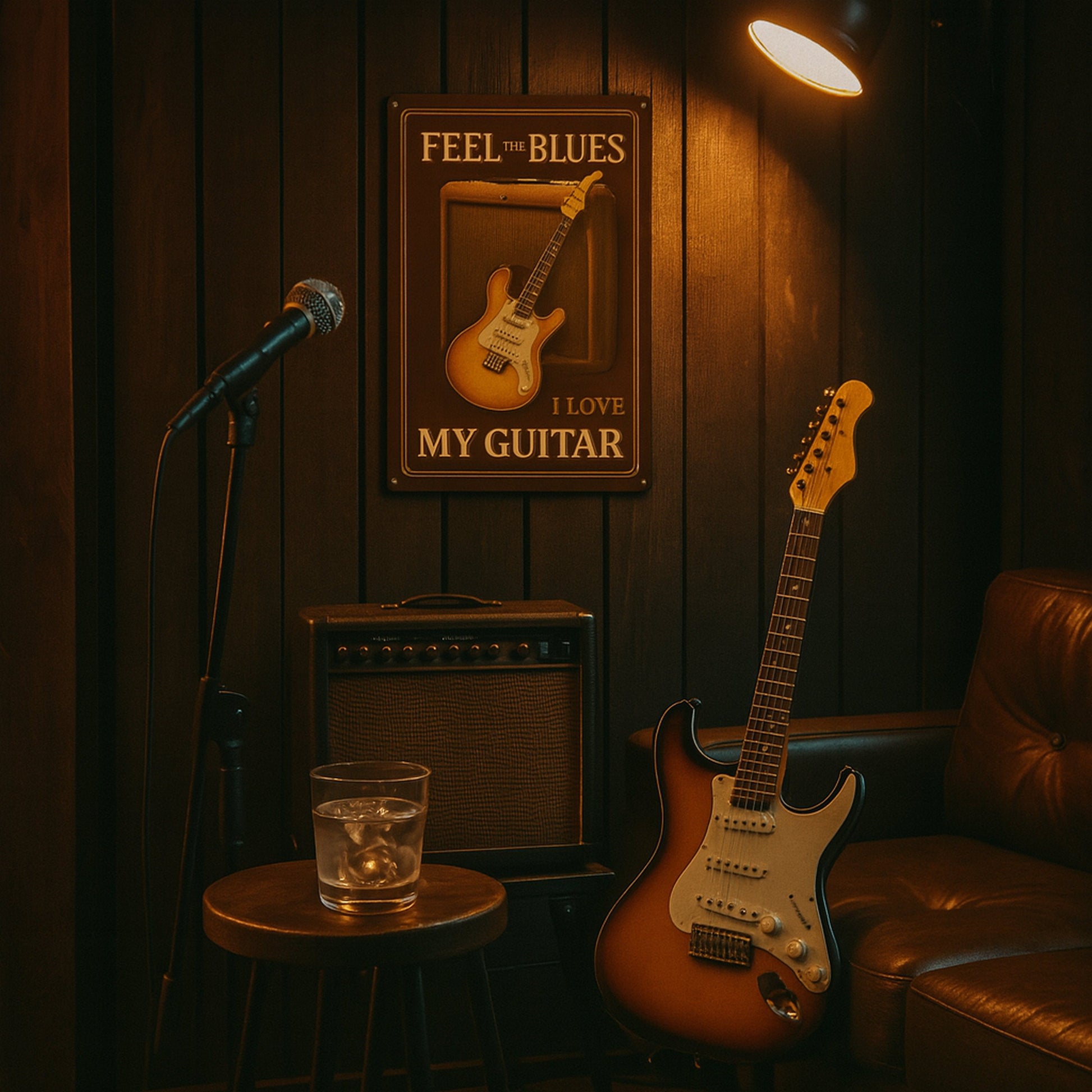 I love my Guitar Blechschild