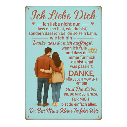 Ich liebe dich Blechschild