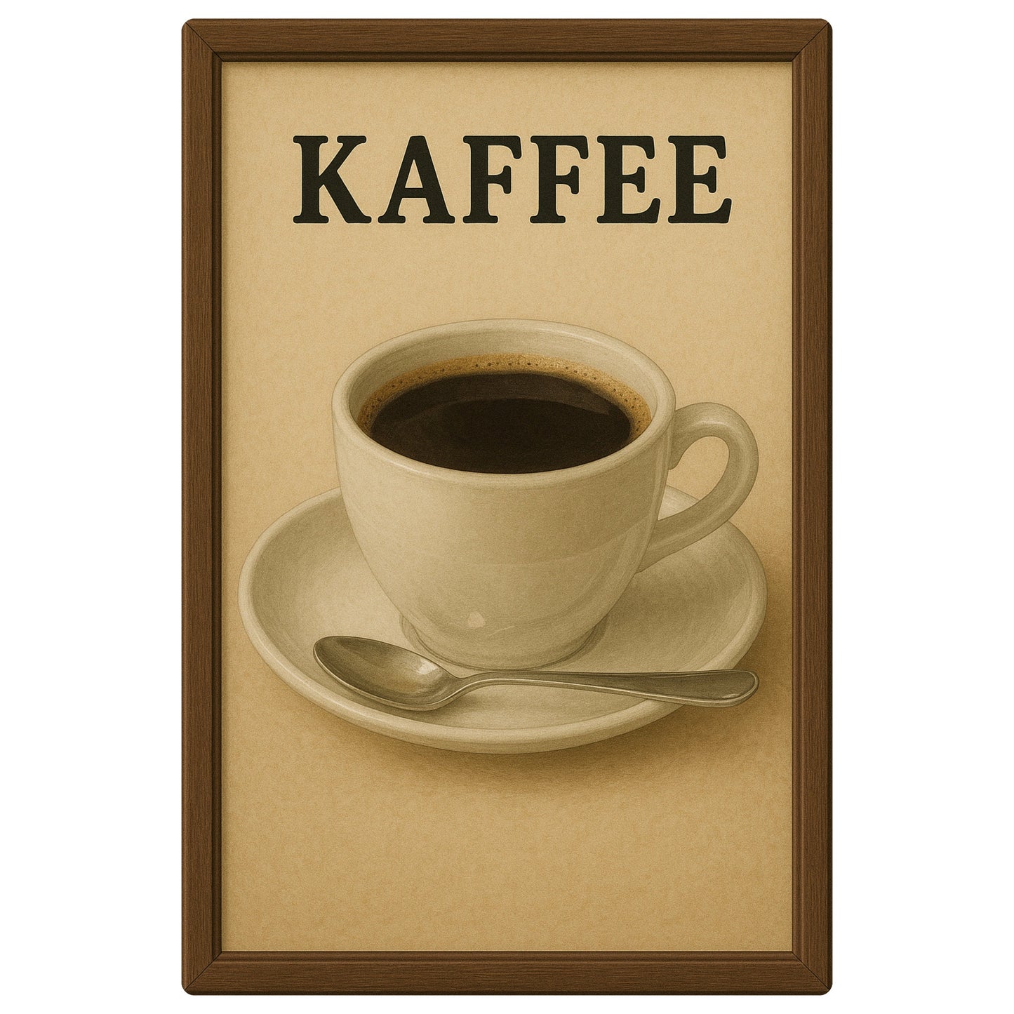 Kaffee Blechschild