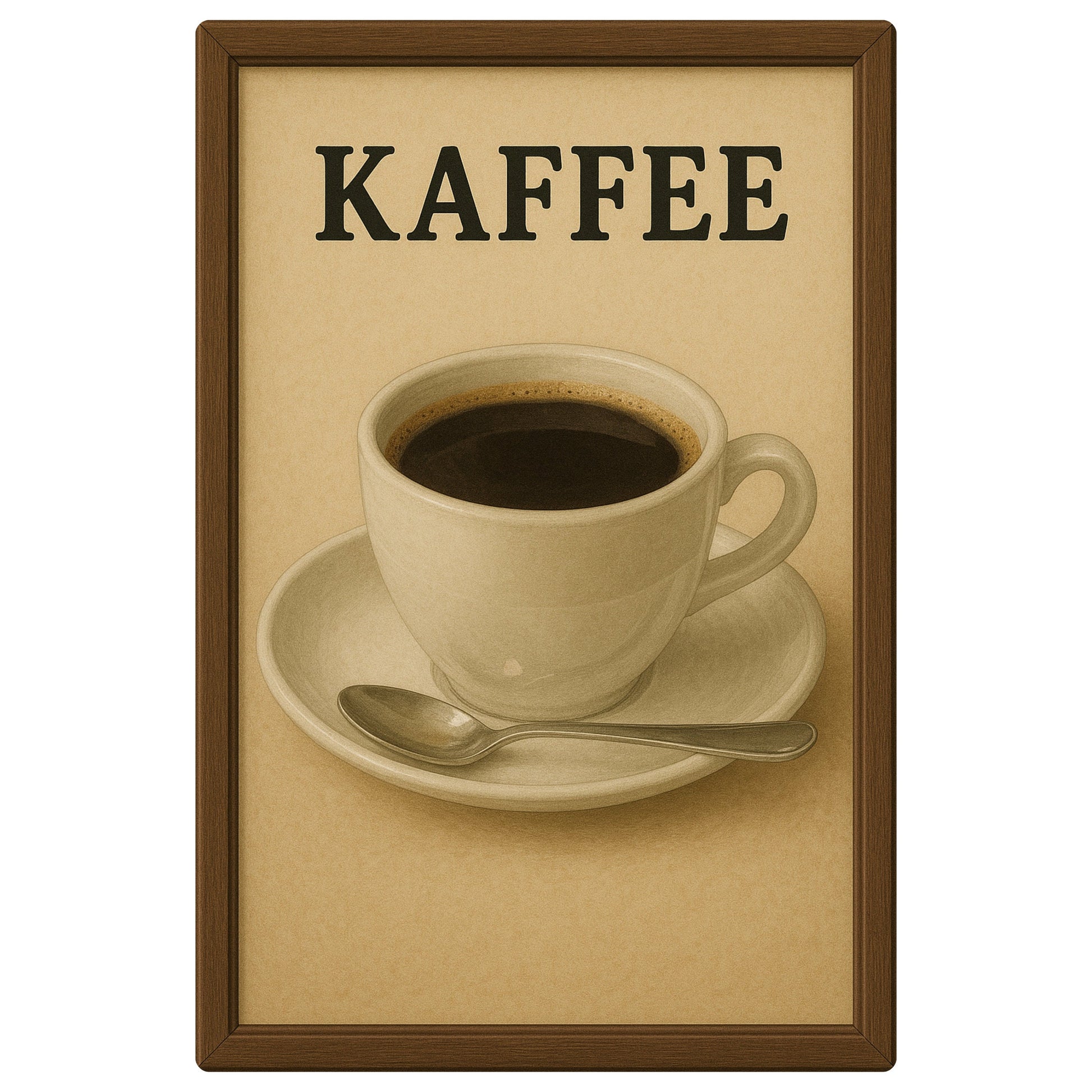 Kaffee Blechschild