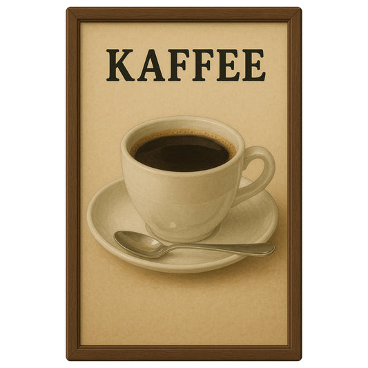 Kaffee Blechschild