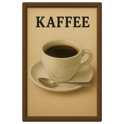 Kaffee Blechschild