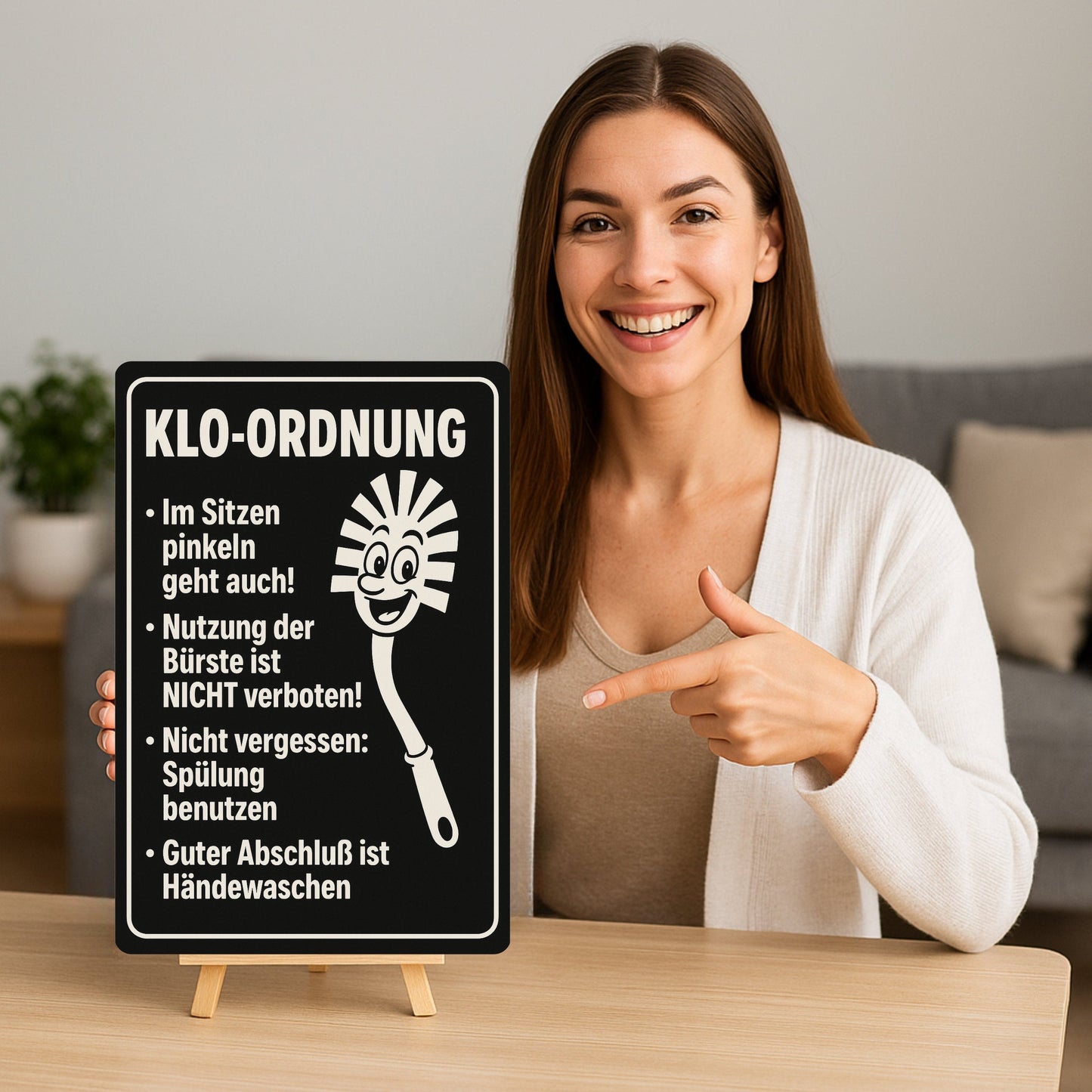 Klo Ordnung Blechschild