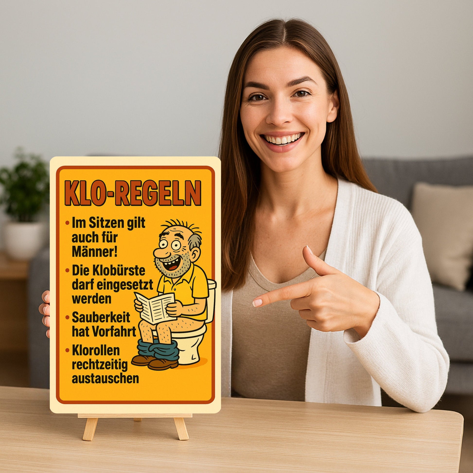 Klo Regeln Blechschild