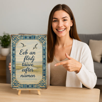 Küste Spruch Blechschild