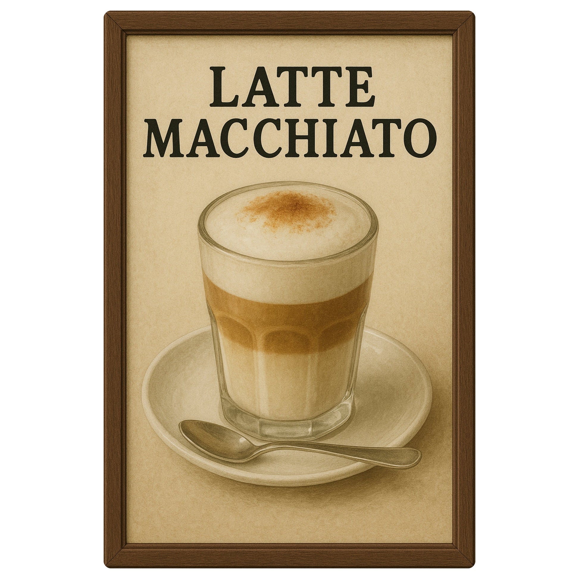 Latte Macchiato Blechschild