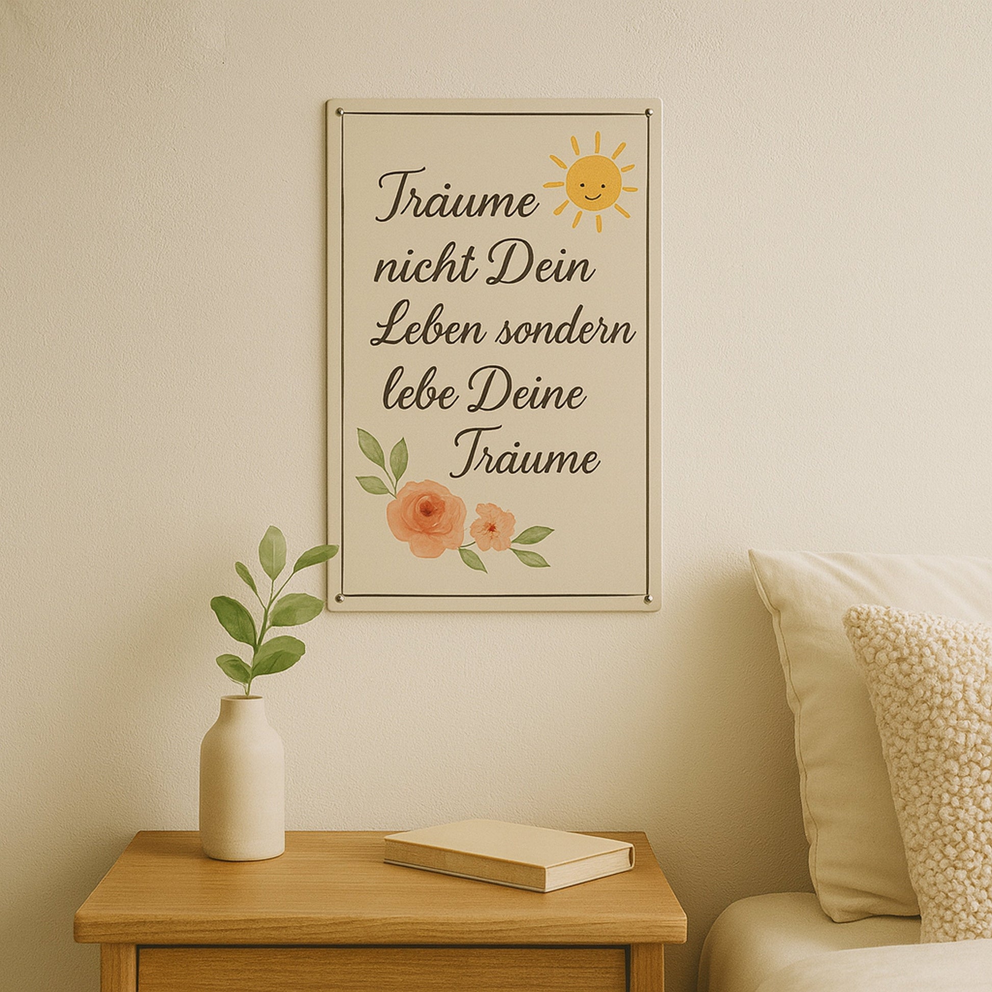 Lebe deine Träume Blechschild