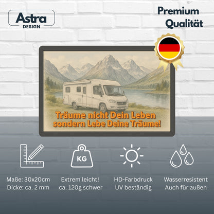Träume nicht dein Leben Blechschild