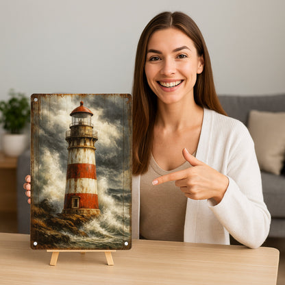 Leuchturm Blechschild