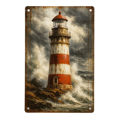 Leuchturm Blechschild