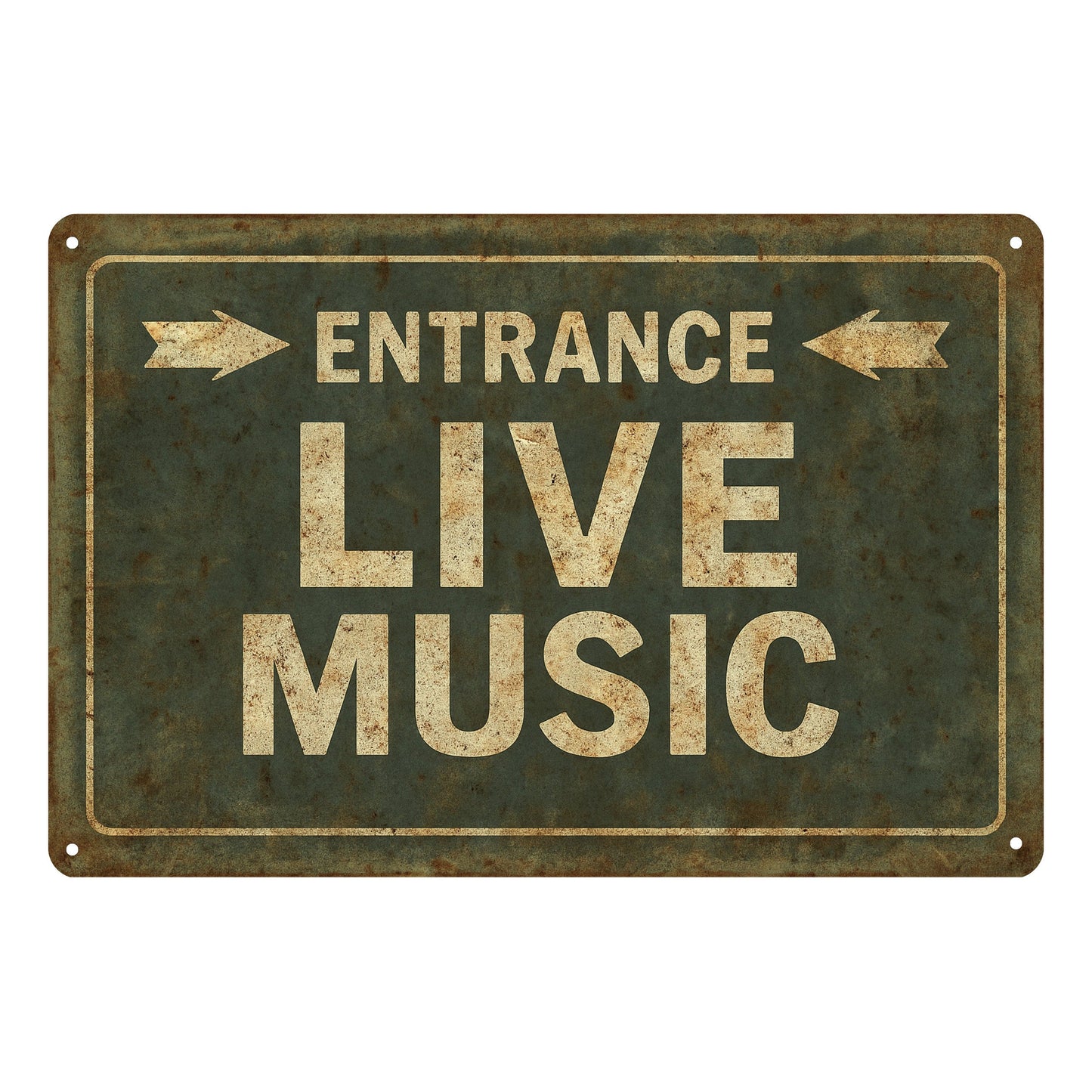 Live Music Blechschild