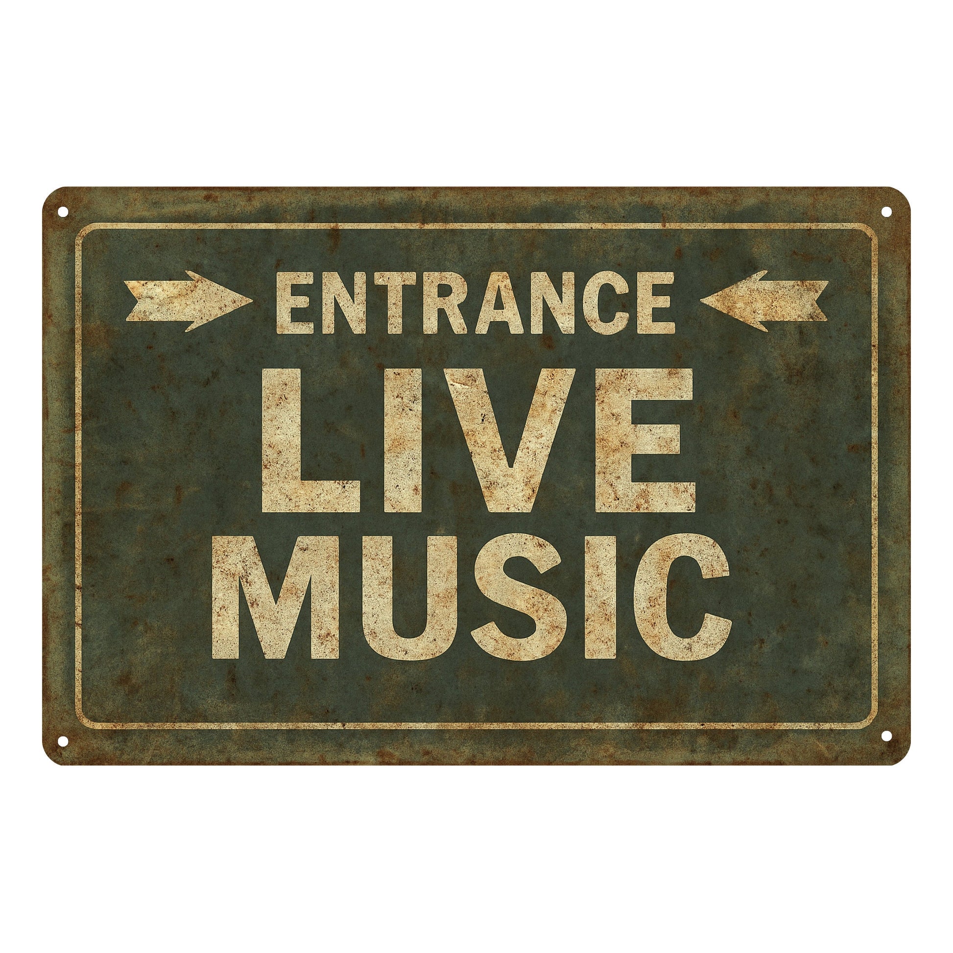 Live Music Blechschild