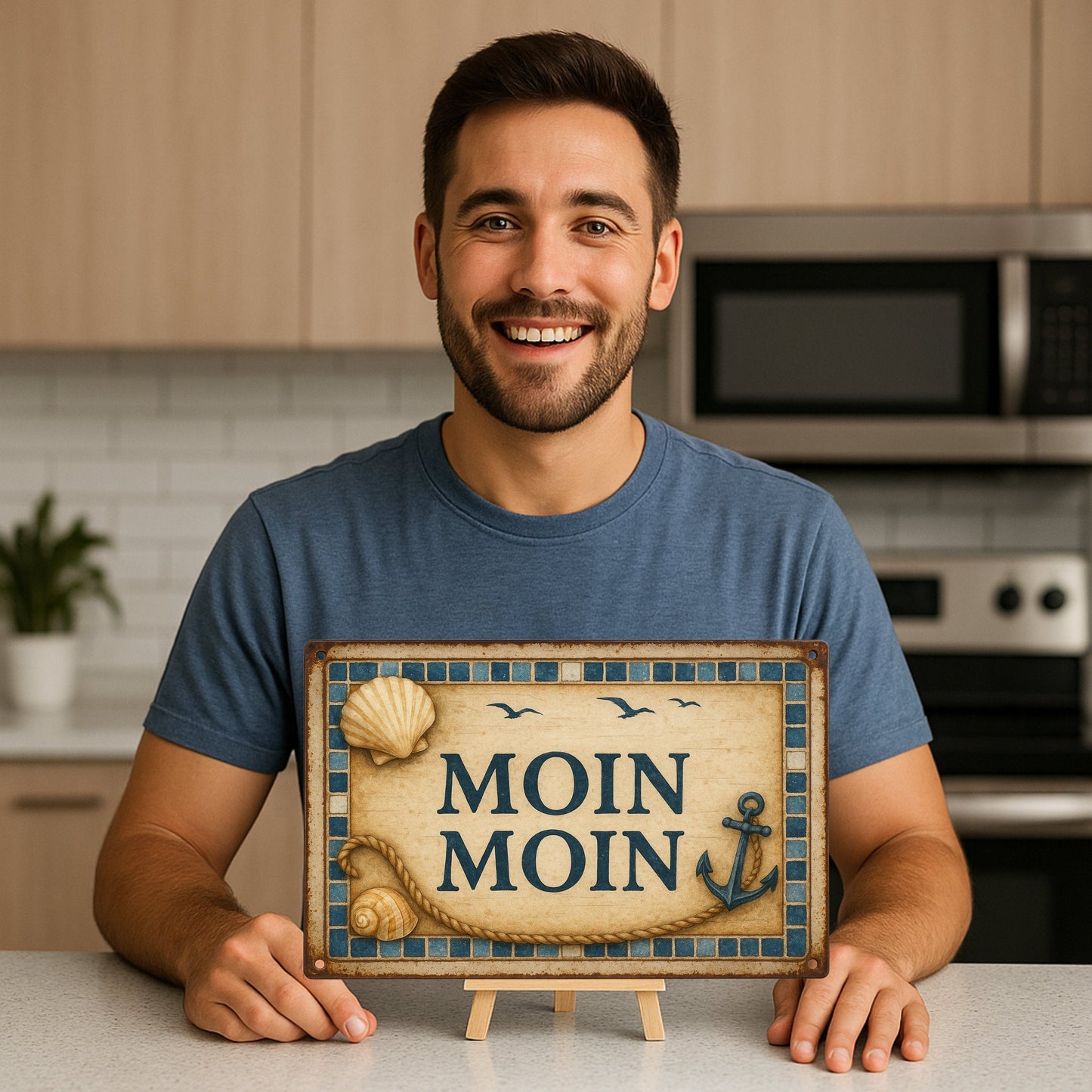 Moin Moin Blechschild