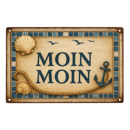 Moin Moin Blechschild