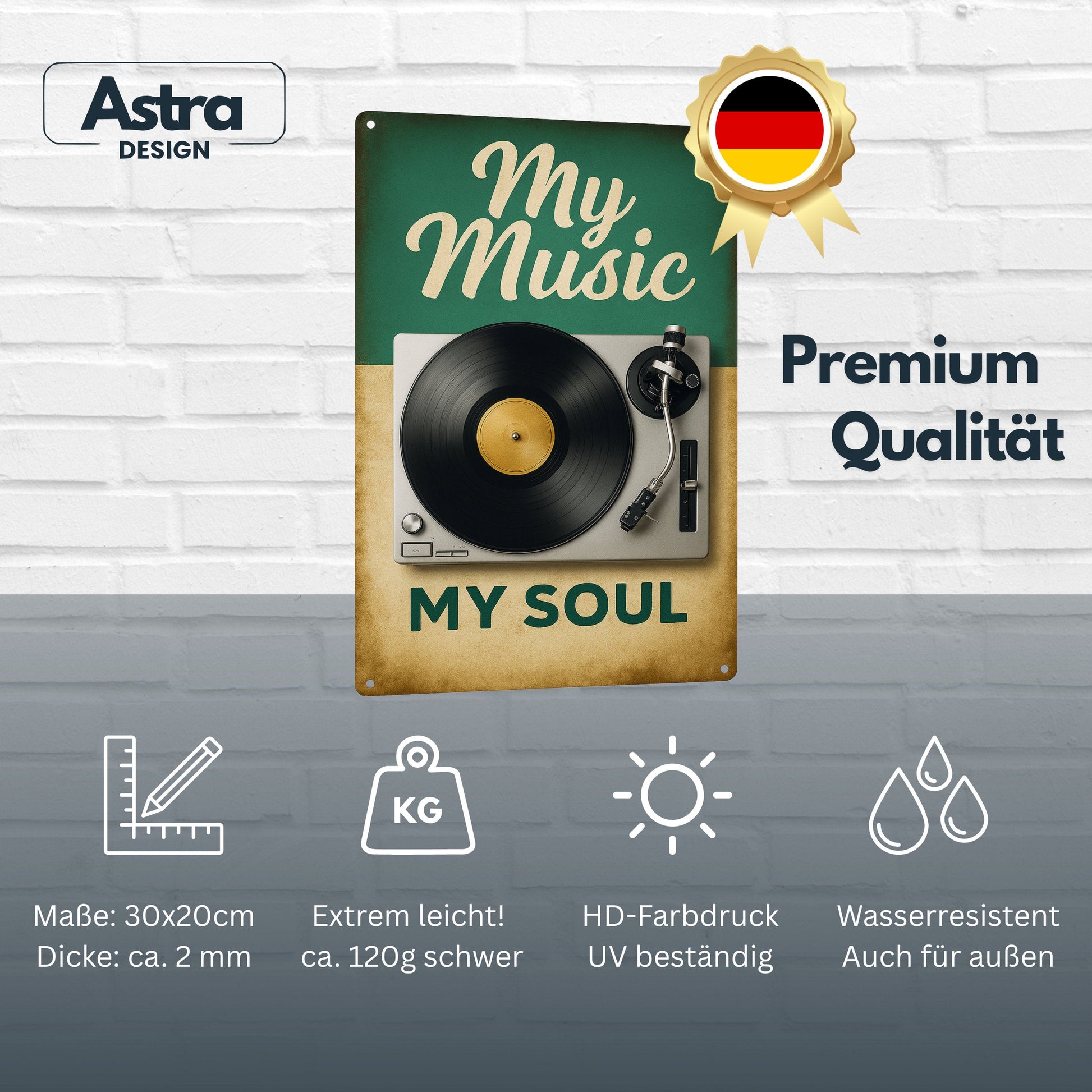 My Music Blechschild