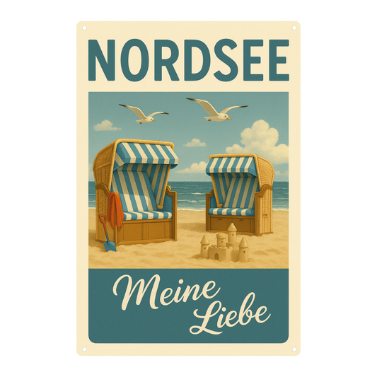 Nordsee meine Liebe Blechschild