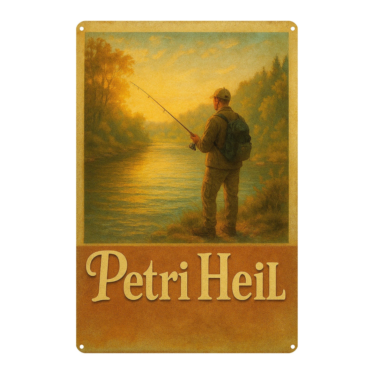 Petri Heil Blechschild