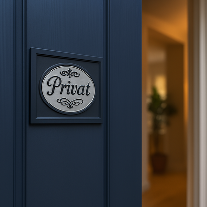 Privat Blechschild für Zuhause