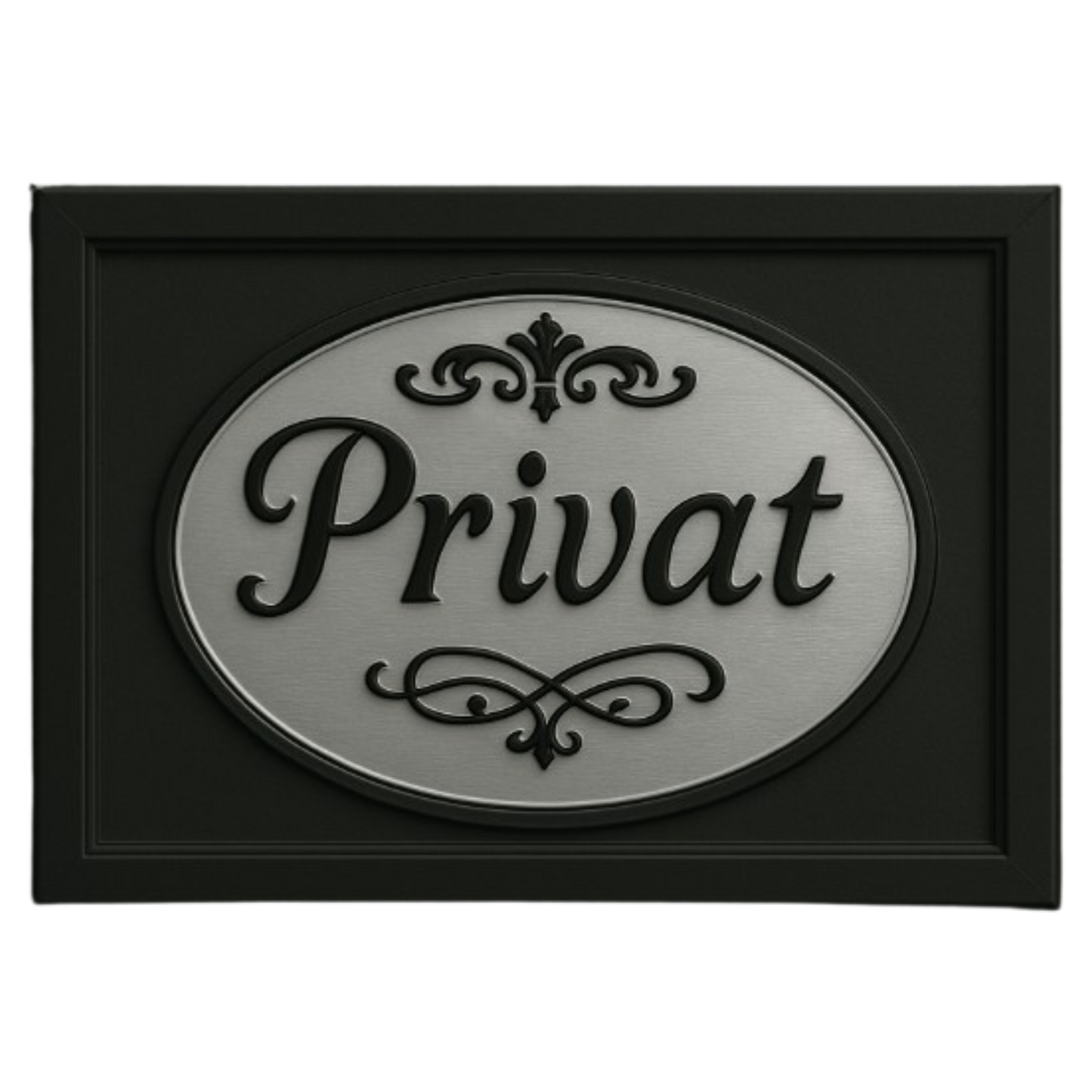 Privat Blechschild für Zuhause