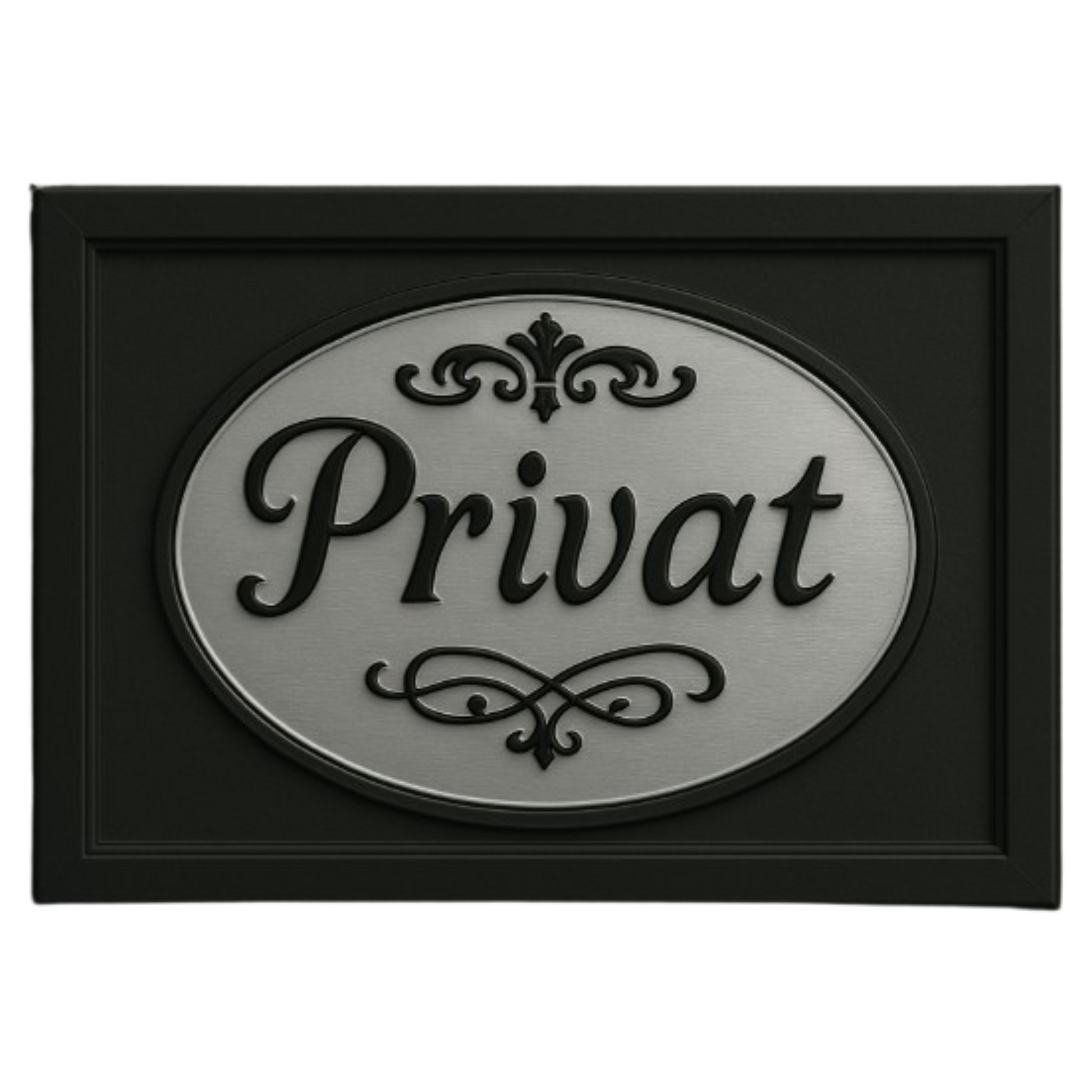 Privat Blechschild für Zuhause